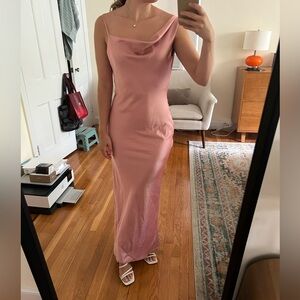 Social Bridesmaids Blush Pink Maxi Dress